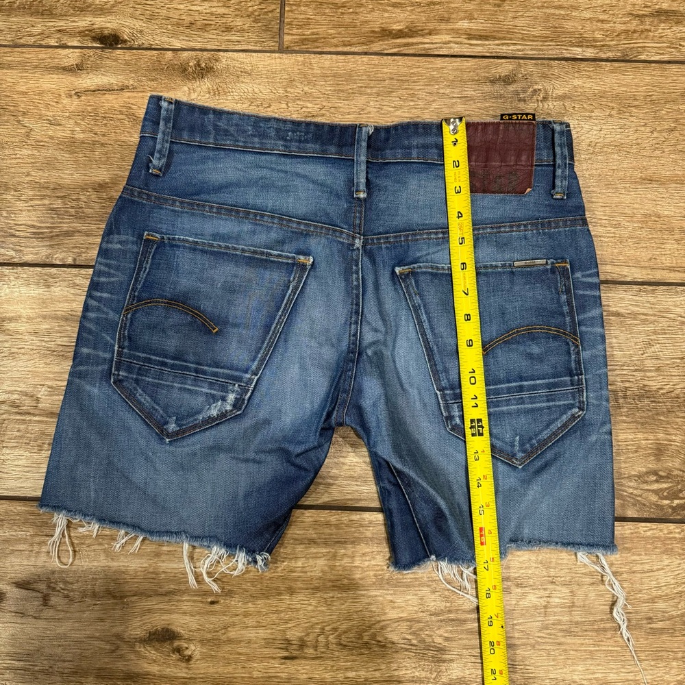 G-Star Originals RAW Denim Jeans Shorts Size 32 Distressed Shorts - Picture 11 of 14